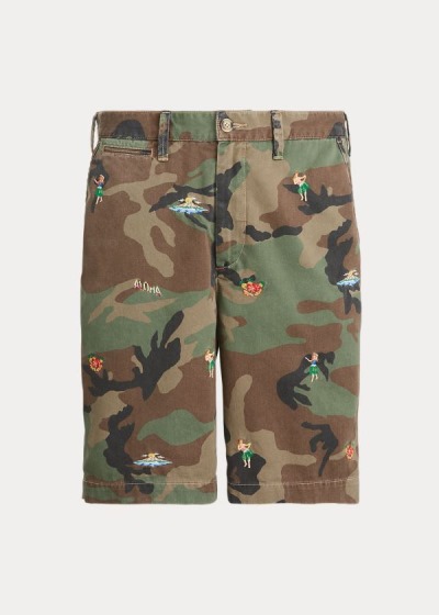 Pantalones Cortos Polo Ralph Lauren Hombre Camuflados - Relaxed Embroidered - GFWZJ0263